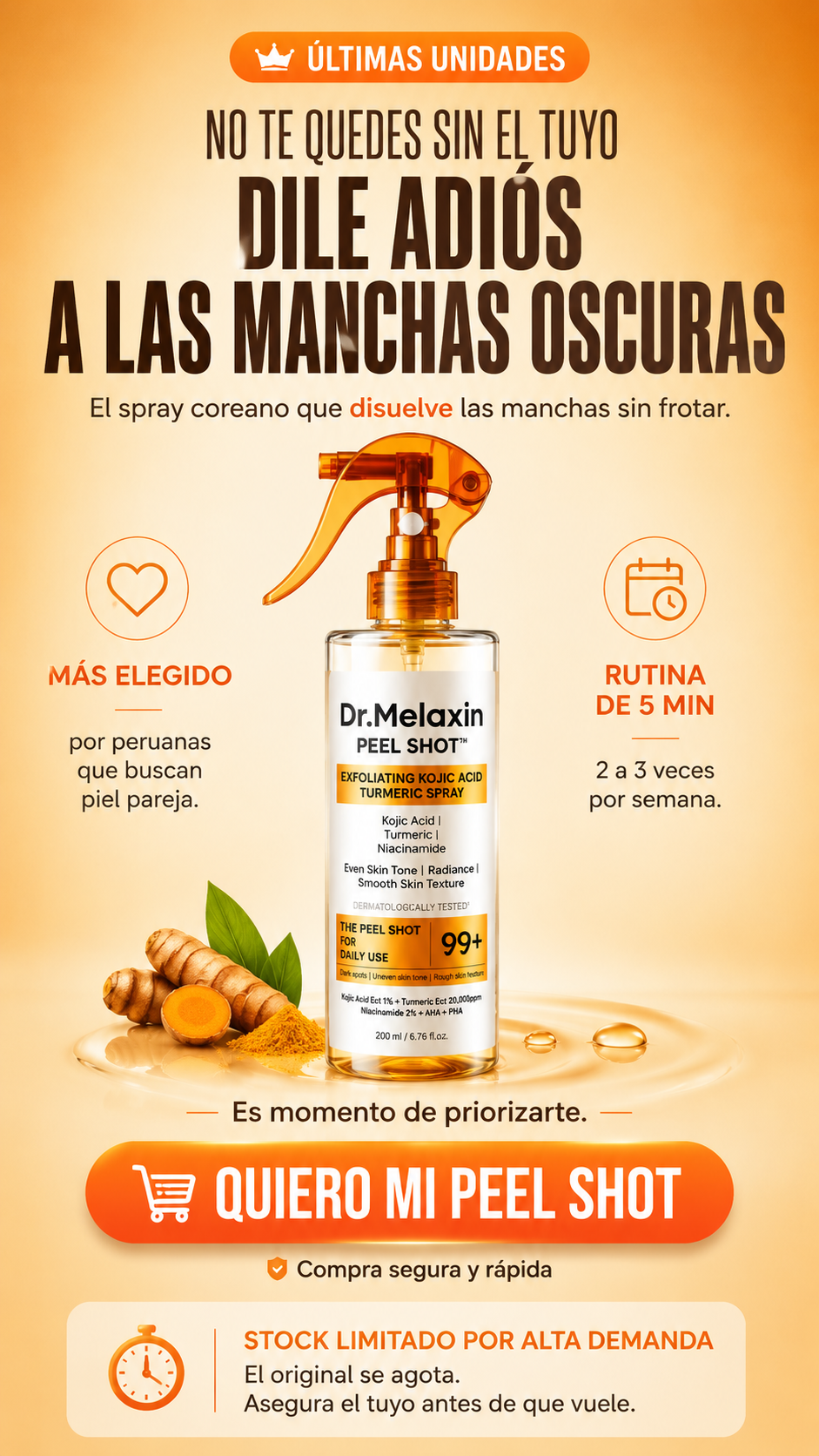 Peel Shot Exfoliating Kojic Acid - Dr. Melaxin